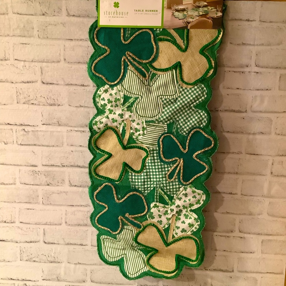 Storehouse Shamrock Table Runner